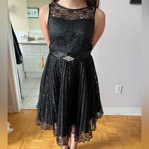 Girls Black Party Dress Size 14